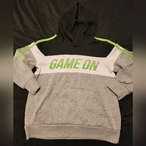 Boy Two Tone Game On Hoodie